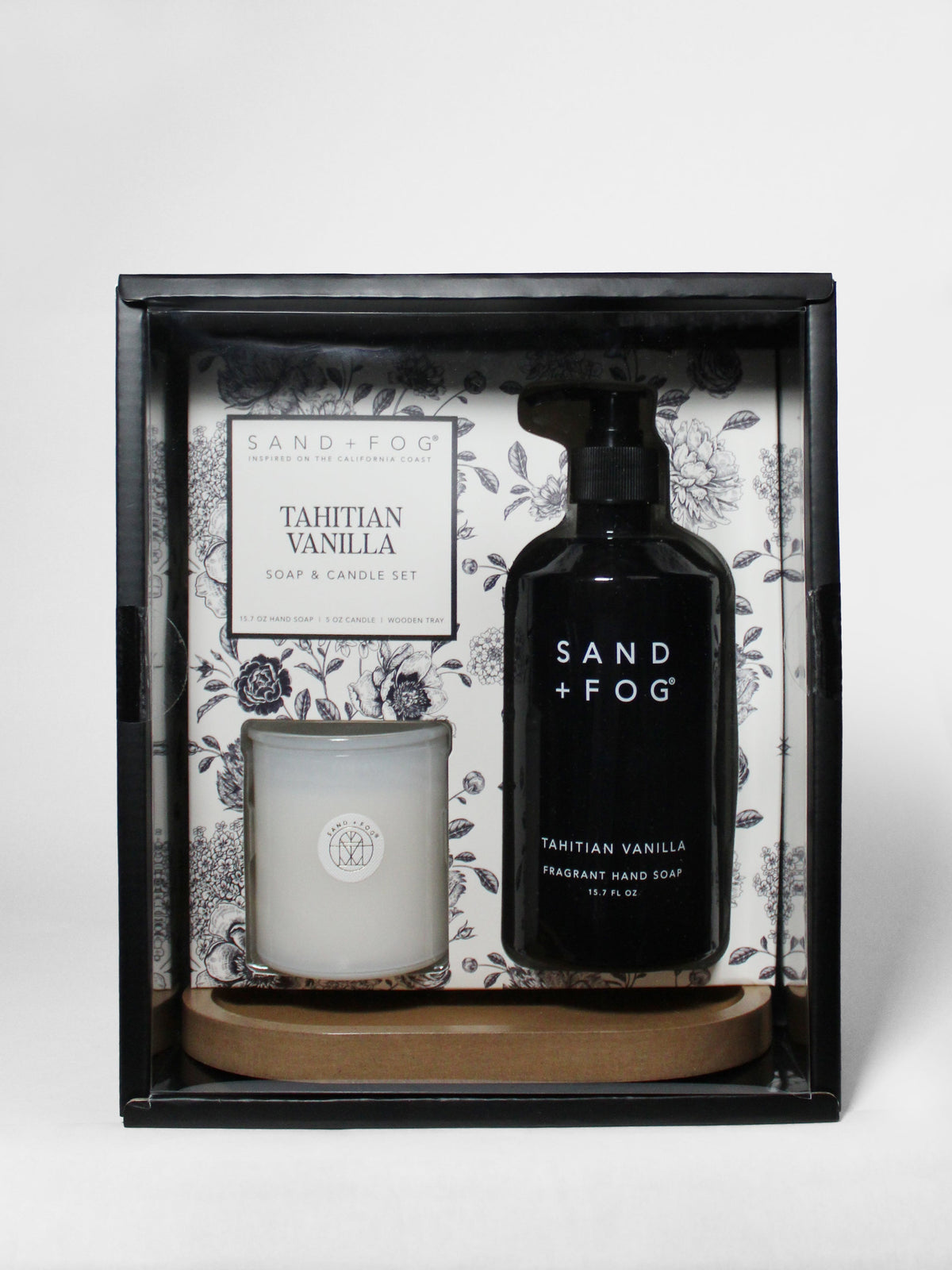 Stylish Tahitian Vanilla Hand Soap & Candle Set